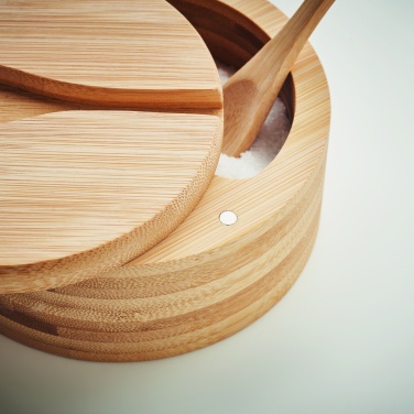 Logo trade promotional products image of: Salt and pepper bamboo box