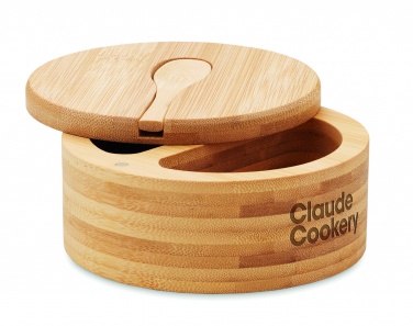 Logo trade promotional gift photo of: Salt and pepper bamboo box