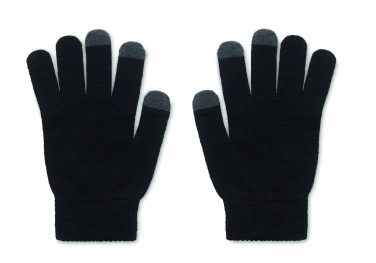 Logo trade promotional merchandise image of: RPET tactile gloves