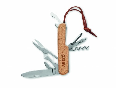 Logotrade promotional item picture of: Multi tool pocket knife cork