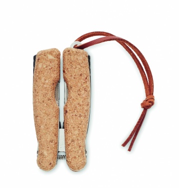 Logotrade promotional product picture of: Multi tool pocket knife cork