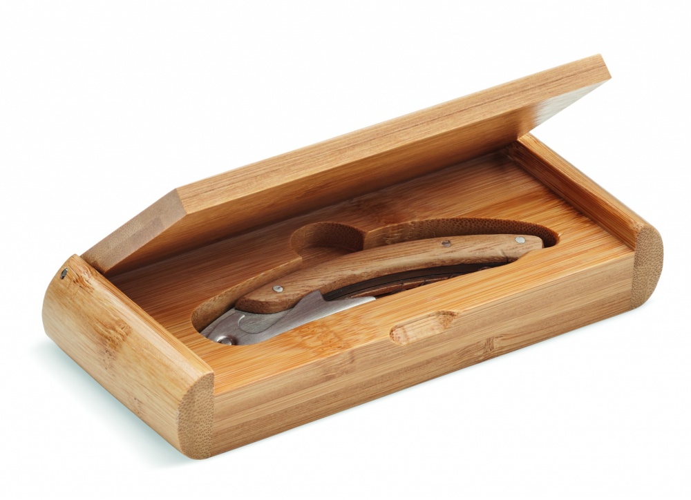 Logo trade corporate gifts picture of: Waiter's knife in bamboo