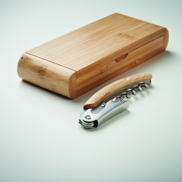 Logotrade promotional items photo of: Waiter's knife in bamboo