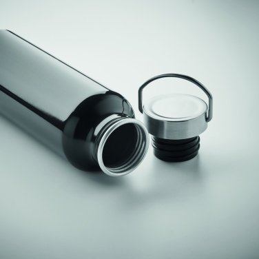 Logo trade advertising products picture of: Recycled aluminum bottle 500 ml with a stainless steel handle cap