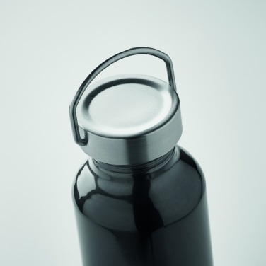 Logotrade promotional product picture of: Recycled aluminum bottle 500 ml with a stainless steel handle cap
