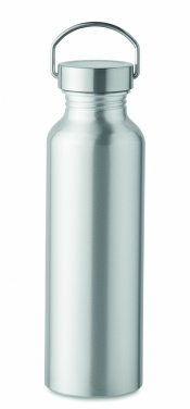 Logotrade promotional gift image of: Recycled aluminum bottle 500 ml with a stainless steel handle cap