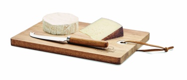 Logo trade promotional items image of: Acacia wood cheese board set Hannover