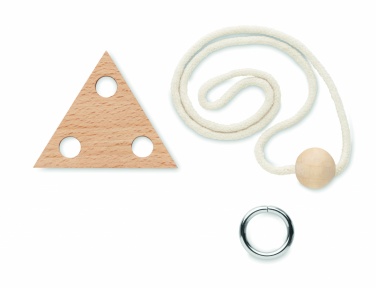 Logotrade promotional gift picture of: Wooden brain teaser triangle