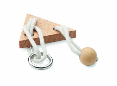 Logotrade corporate gift image of: Wooden brain teaser triangle