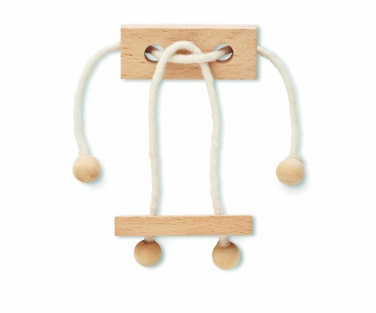Logo trade promotional items image of: Wooden brain teaser rectangle