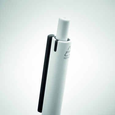Logo trade promotional merchandise image of: Recycled ABS push button pen