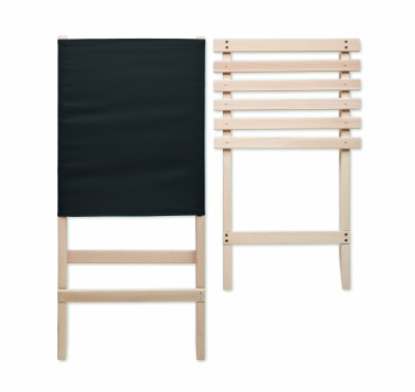Logo trade corporate gifts picture of: Foldable wooden beach chair