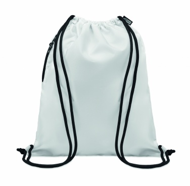 Logo trade promotional items image of: Large drawstring bag 300D RPET