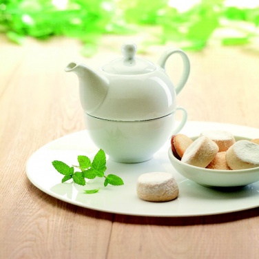 Logo trade promotional gifts picture of: Teapot and cup set 400 ml