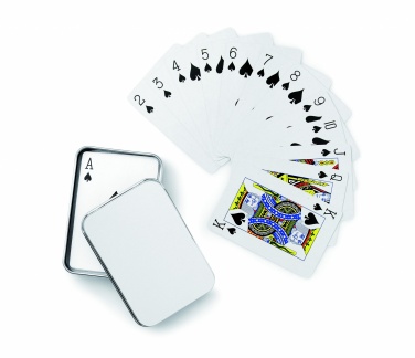 Logo trade advertising products picture of: Playing cards in tin box