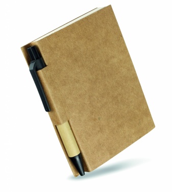 Logo trade promotional items image of: Recycled notebook with pen