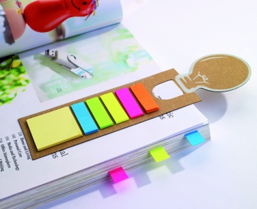 Logo trade promotional product photo of: Bookmark with sticky memo pad
