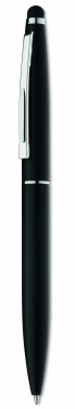 Logo trade promotional giveaways image of: Twist type pen w stylus top