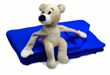 Logotrade promotional giveaway image of: Fleece blanket with bear