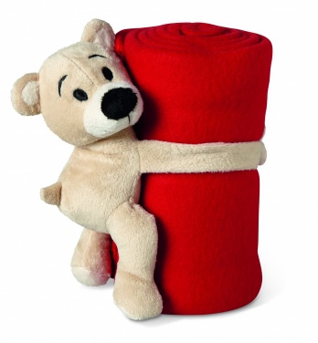 Logotrade promotional gifts photo of: Fleece blanket with bear