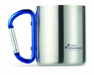 Logo trade business gift photo of: Metal mug & carabiner handle