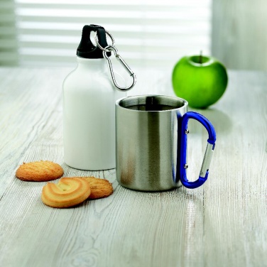 Logotrade promotional merchandise image of: Metal mug & carabiner handle