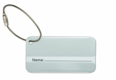 Logo trade corporate gift photo of: Aluminium luggage tag