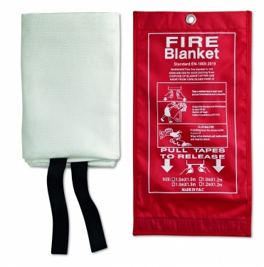 Logo trade promotional products picture of: Fire blanket in pouch 100x95cm