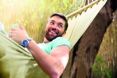 Logo trade corporate gifts image of: Hammock polycotton