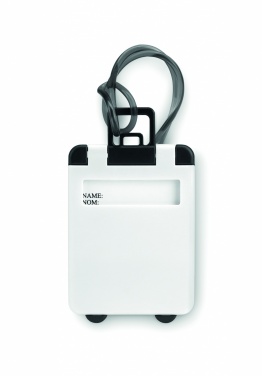 Logo trade promotional giveaways picture of: Luggage tags plastic