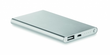 Logo trade promotional product photo of: Flat power bank 4000 mAh