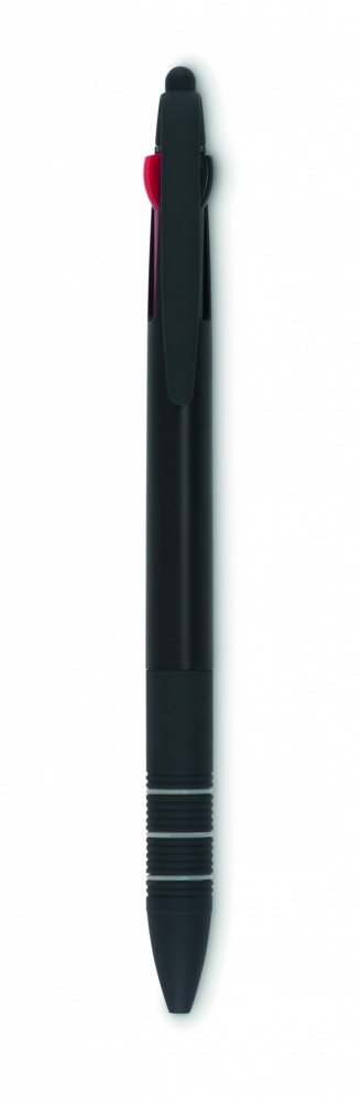 Logo trade corporate gifts picture of: 3 colour ink pen with stylus
