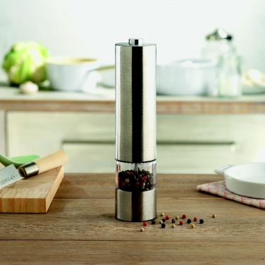 Logo trade promotional merchandise image of: Electric salt or pepper mill
