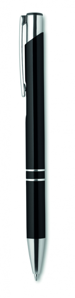 Logo trade business gifts image of: Push button aluminium pen BERN