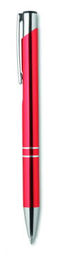 Logo trade corporate gifts image of: Push button aluminium pen BERN