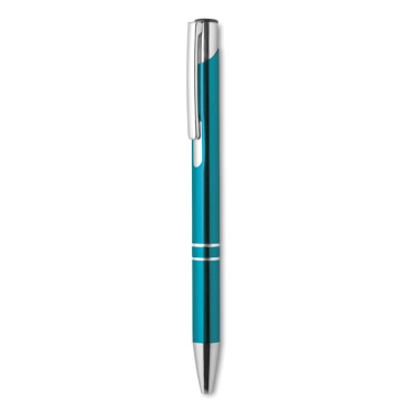 Logo trade promotional gifts image of: Push button aluminium pen BERN