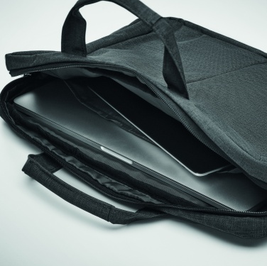 Logo trade promotional giveaways image of: Laptopbag in 360D polyester