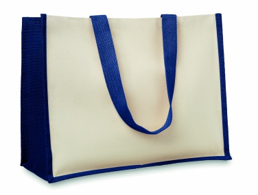 Logo trade corporate gift photo of: Jute and canvas shopping bag
