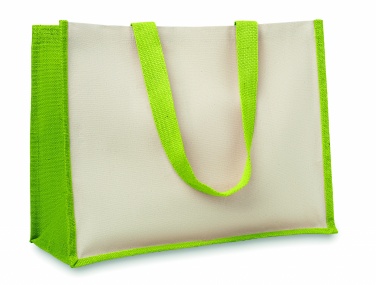 Logotrade promotional item image of: Jute and canvas shopping bag
