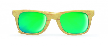 Logo trade corporate gifts image of: Wooden look sunglasses MAARDU