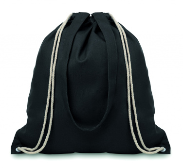 Logo trade promotional giveaways picture of: 220gr/m² canvas 2 function bag