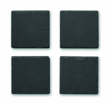 Logo trade promotional gifts picture of: Slate coasters with EVA bottom