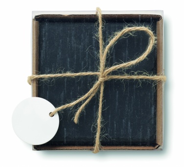 Logotrade corporate gift image of: Slate coasters with EVA bottom