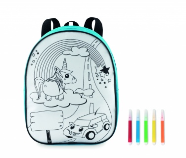 Logo trade corporate gifts image of: Backpack with 5 markers