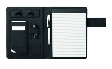 Logo trade advertising products image of: A5 folder with power bank