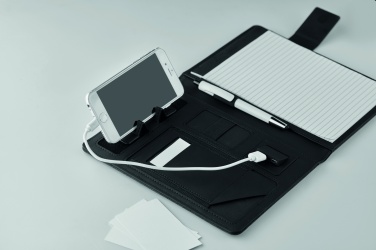 Logotrade advertising product image of: A5 folder with power bank