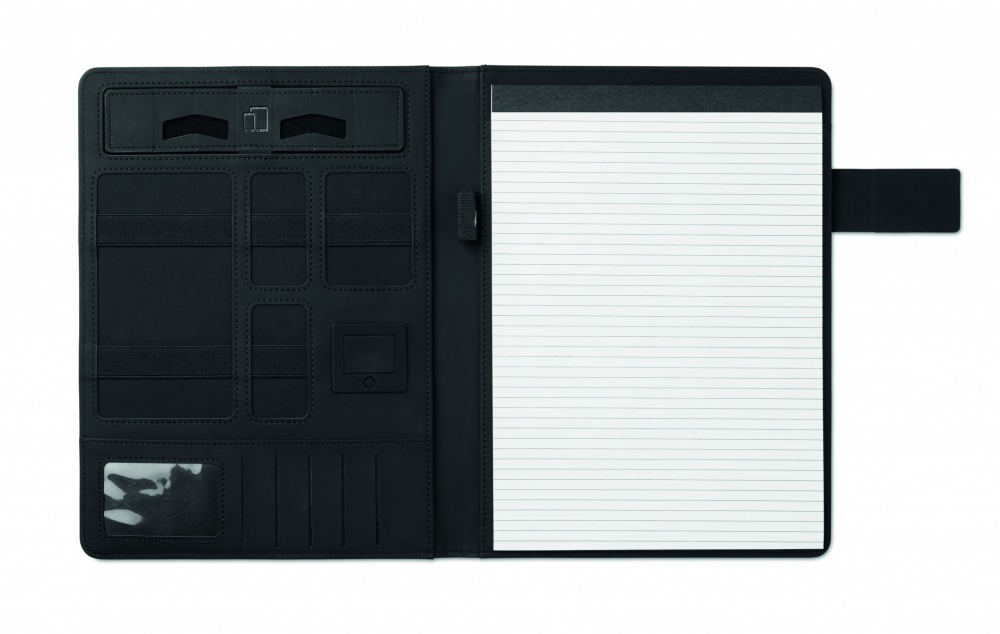 Logo trade promotional gift photo of: A4 folder with power bank