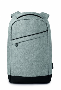 Logotrade promotional item image of: 2 tone backpack incl USB plug