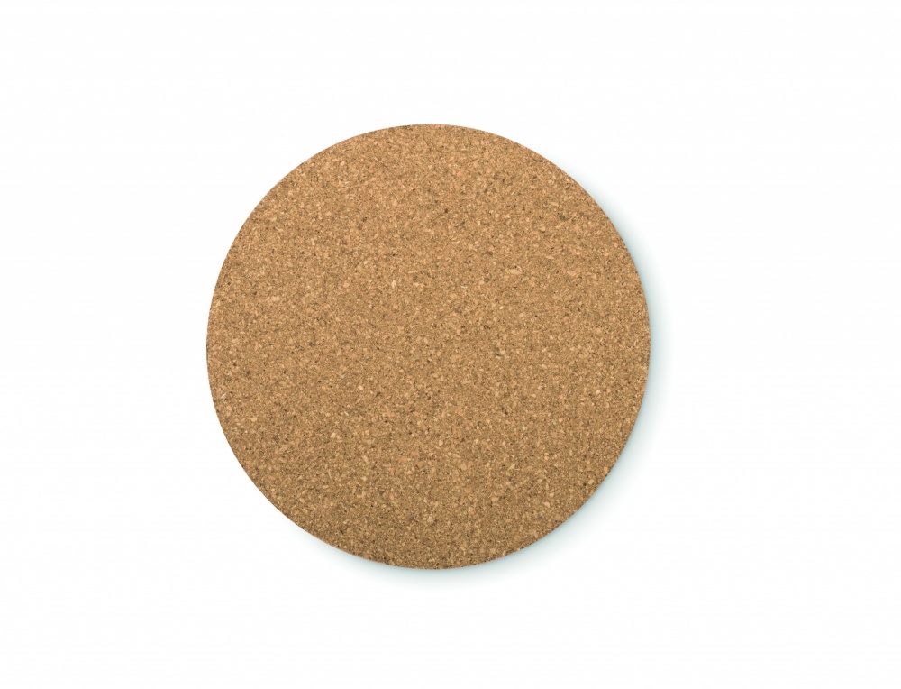 Logo trade promotional merchandise photo of: Round cork coaster