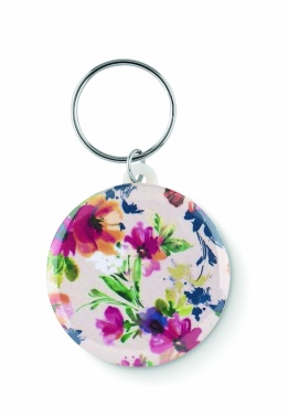 Logo trade promotional merchandise photo of: Small pin button key ring Tukums